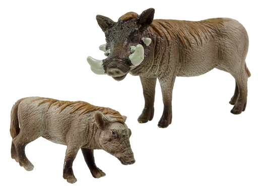 2er-Set Figuren Afrikanisches Warzenschwein mit Jungtier  Serie Tiere der Welt