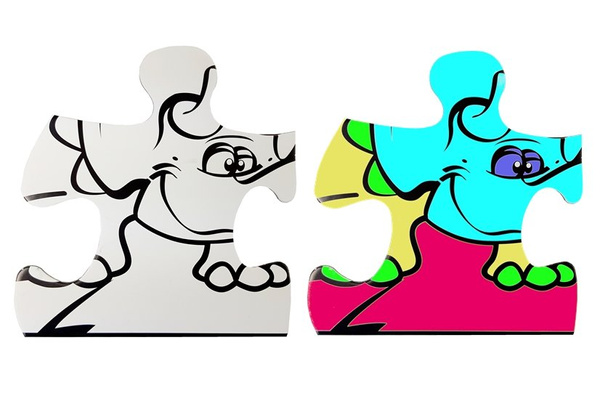 Jurassic Dinosaur Painting Puzzle 24 Teile