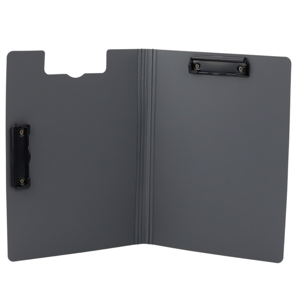 Board with Cover Two Clips A4 Plastic Green