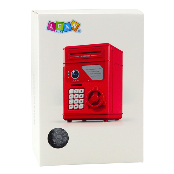 Electronic Safe ATM Piggy Bank with PIN for Children Gray