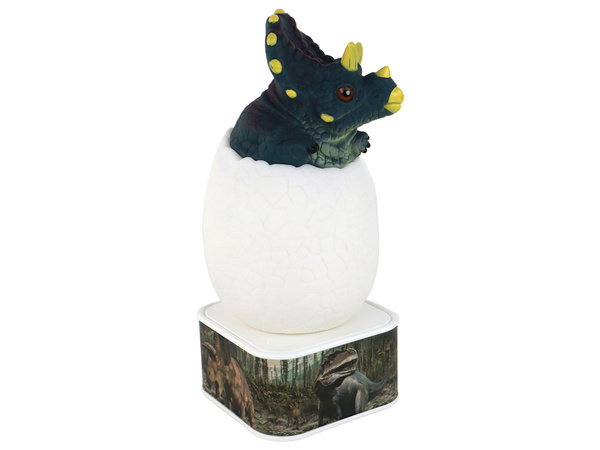 Dinosaurier-Triceratops-Micro-USB-Ei-LED-Nachtlampe