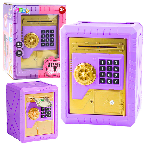 Safe Electronic Piggy Bank with PIN Code for Children Purple