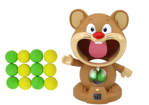 Arcade-Spiel mit Hamster-Ballpistole