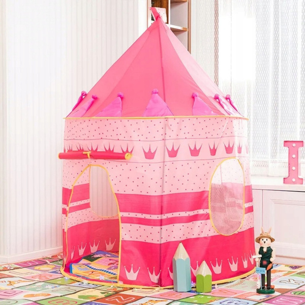 Princess Palace Tent House For Little Princess Pink 135 x 105 cm