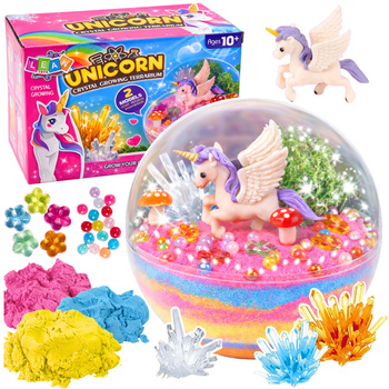 2-in-1 DIY Creative Kit: Unicorn Terrarium for Crystal Growing