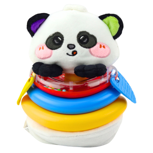 Sensory Toy Tumbler Panda Pyramid Rocking Teethers Rattle