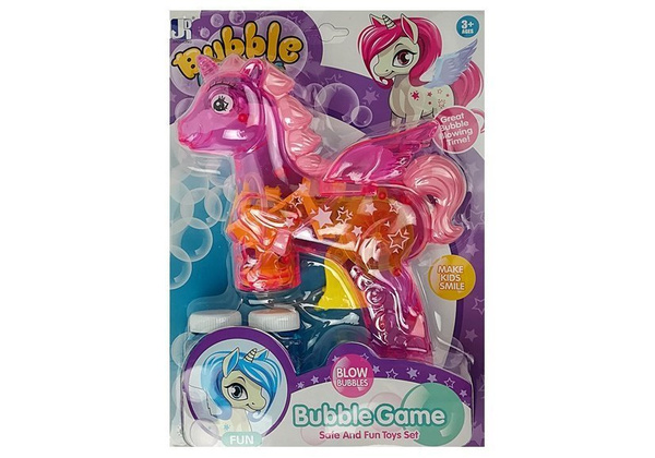 Soap Bubble Gun Unicorn Pink