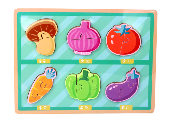 Wooden Colorful Jigsaw Puzzle For Children Mix Patterns