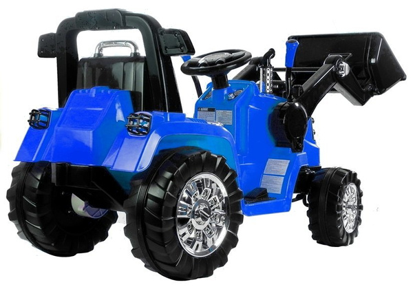 Elektroauto für Kinder Baggerlader Traktor Schlepper ZP1005 Blau 2.4G