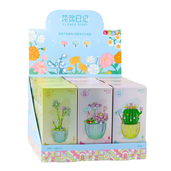 Bausteine Blumen in Töpfen Bunt 269–444 Stk.