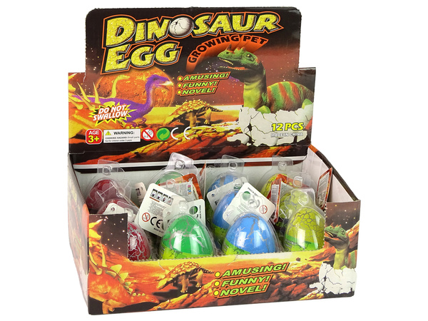 Hatching Magic Dinosaur Egg Growing 6 cm Colorful.