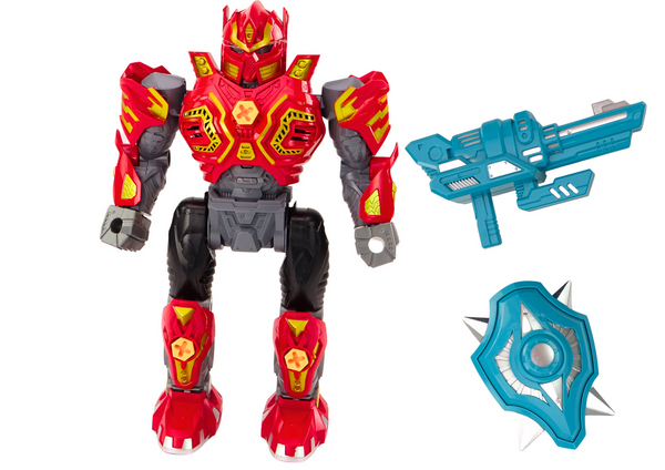 Schraubender Roboter Waffenbohrer Schraubendreher Lichtton Rot