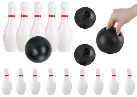 Klassisches Bowling-Set, zwei Kugeln, 10 Bowling-Arcade-Spiel