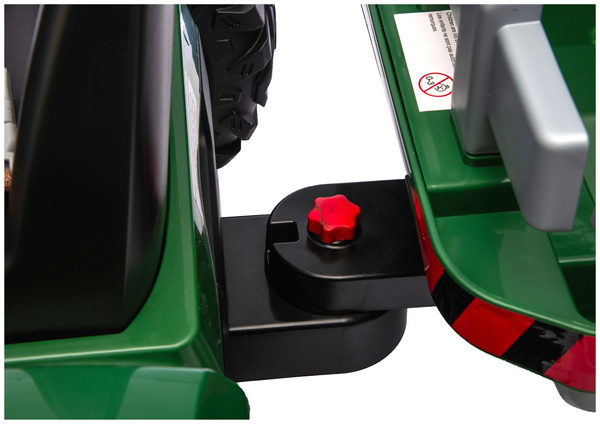 CH9959B Akku-Traktor mit Anhänger, Dunkelgrün, 24 V