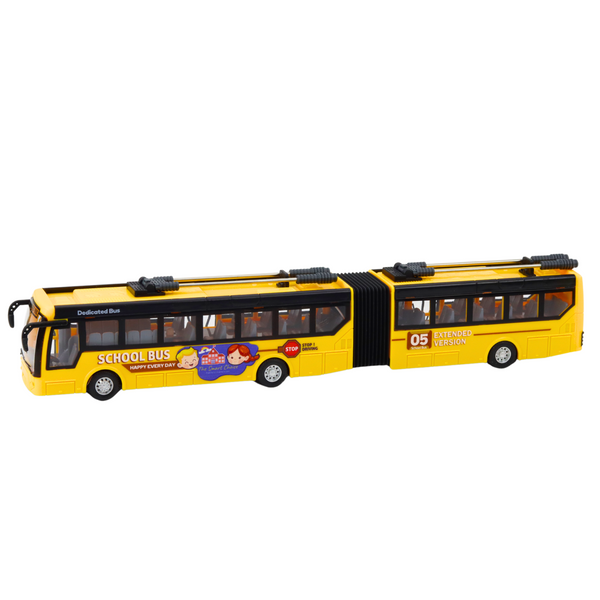 RC 1:32 Gelber Gelenk-Trolleybus mit Fernsteuerung, Schulbus