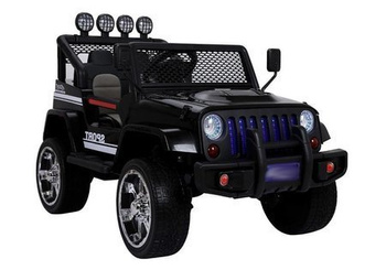 Elektrische Fahrt Auf Auto S2388 Jeep Schwarz 4x45W