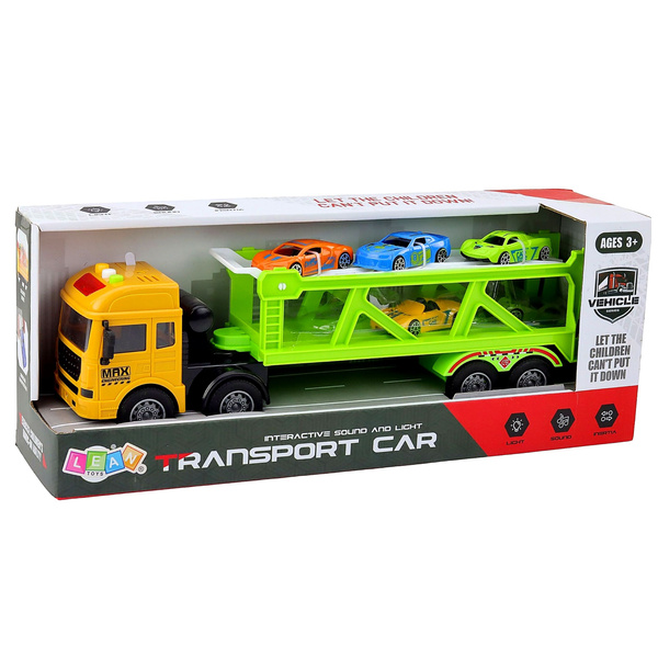 Lora Transport LKW mit Autos Lichter Geräusche Grün