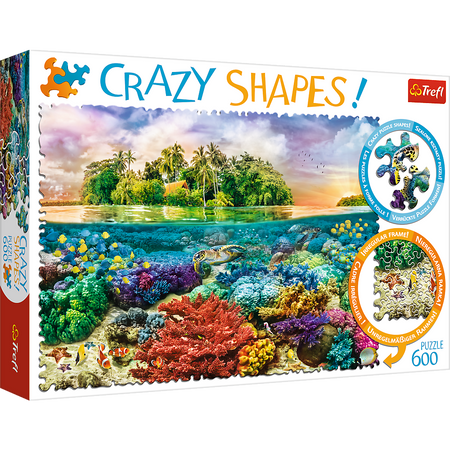 Puzzle - 600 Crazy Shapes - Tropical Island 11113
