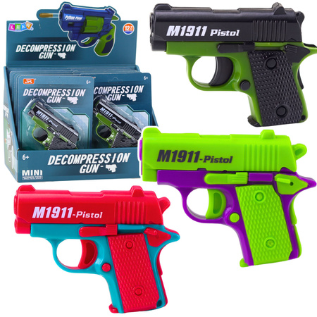 Mini Toy Gun for Children 8 Bullets Magazine 12.5 x 8.5 cm Mix