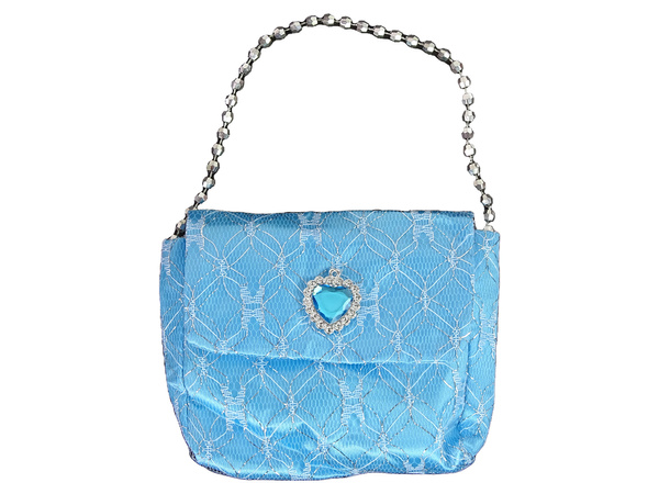 Set für kleine Prinzessin Blaue Krone Karnevalsball + Zubehör.