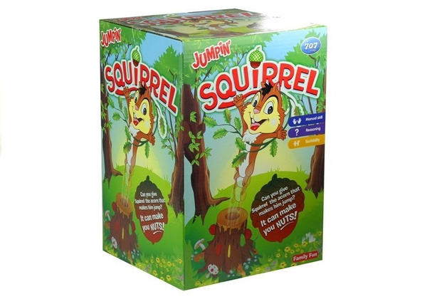 Jumpin' Squirrel Family Game Pop-out Squirrel