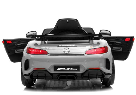 Mercedes GTR Electric Ride On Car - Silver Painting