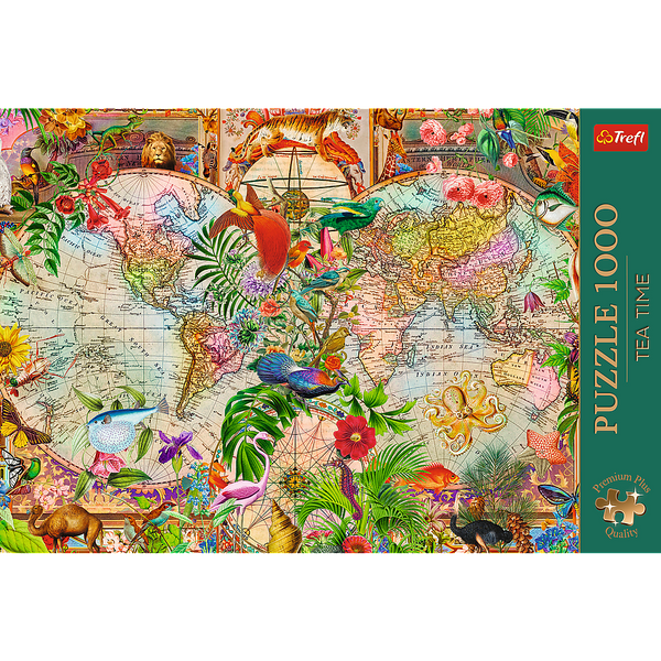 Puzzle - 1000 Premium Plus - Tea Time: Ancient World Map Trefl 12077