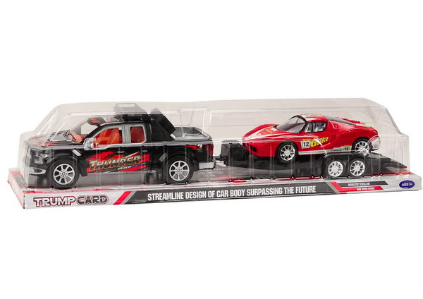 Pickup Truck With Tow Truck Semi-Trailer Sports Car Off-road Set