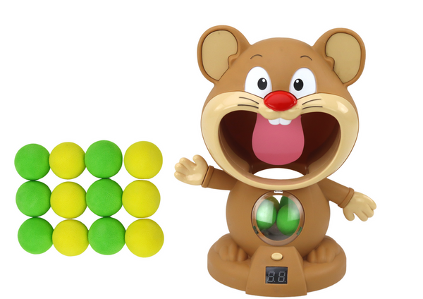 Arcade-Spiel mit Hamster-Ballpistole