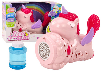 Bubble Machine Unicorn Lights Sounds Pink