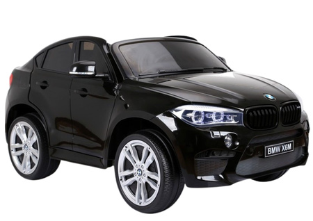 Elektroauto BMW X6 Schwarz lackiert Kinerfahrzeug Ledersitz EVA-Reifen Auto