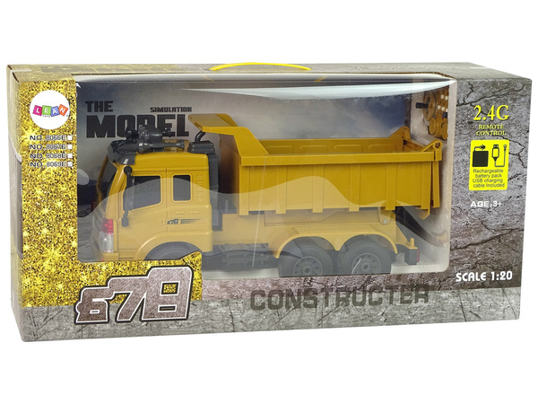 Ferngesteuerte 2.4G Sound-Fernsteuerung Kipper Gelb