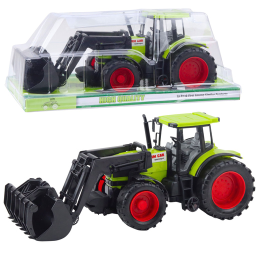 Tractor Agricultural Vehicle Farmer With Grapple Green
