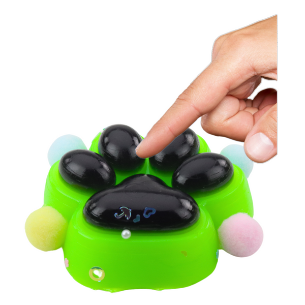 Katzenpfote Anti-Stress Sensorischer Squishy Schwarz und Grün