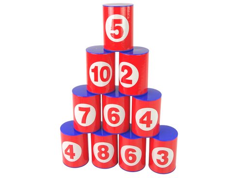 Target Toss Game - Knocking Down Cans