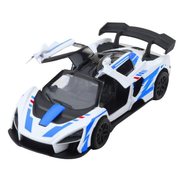 Sports Car Metal Drive Opening Doors White 1:32