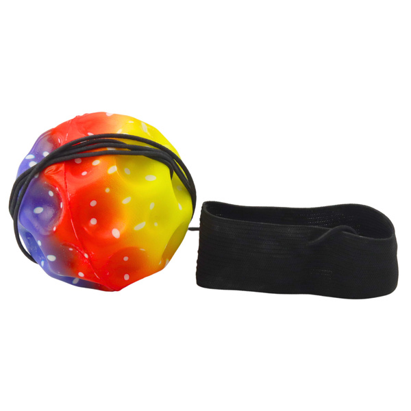 Mondball am Gummiband für Geschicklichkeitsübungen, 6,5 cm Einkerbungen