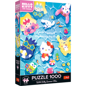 Puzzle - 1000 Premium Plus - Hello Kitty - Letni relaks - Trefl 12067