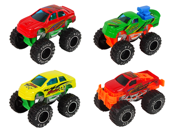 Terrain Cars Resorak Monster Truck Fahrzeug Set Verschiedene Farben 9tlg.