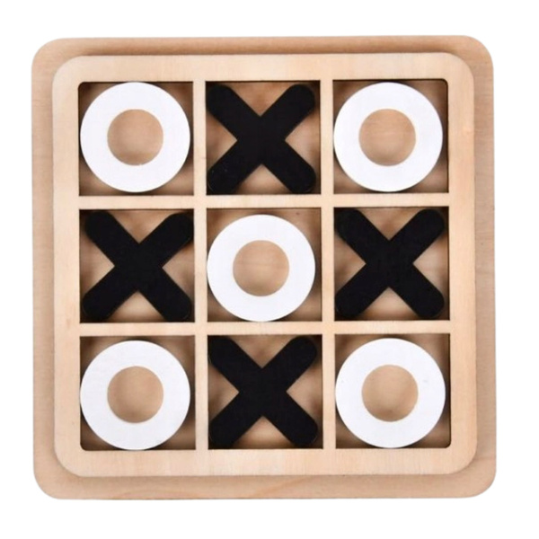Tic Tac Toe Strategie-Logikspiel aus Holz