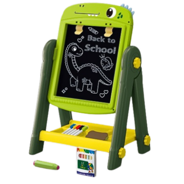 Double-sided Magnetic Dry Erase Board Dinosaur Green Accessories