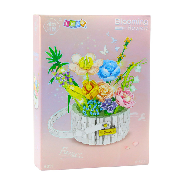 Bausteine Blumenarrangement im Korb LED-Leuchten 1376 Stk.