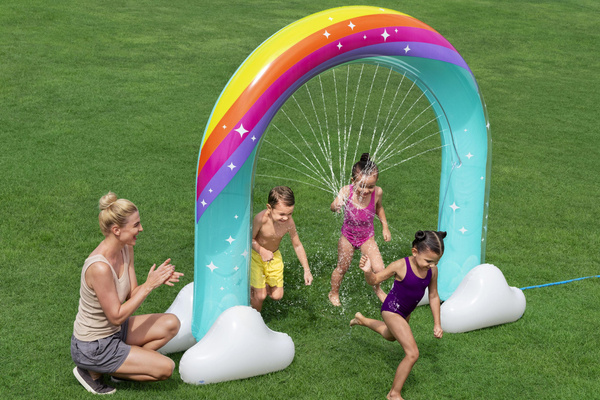 Aufblasbarer Regenbogen-Wasservorhang 221 x 71 x 19 cm Bestway 52732