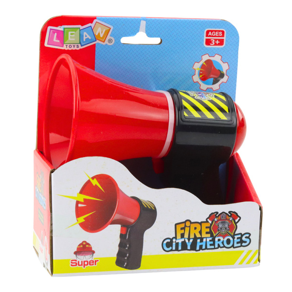 Interaktives Feuerwehr-Megafon für Kinder mit Soundeffekten