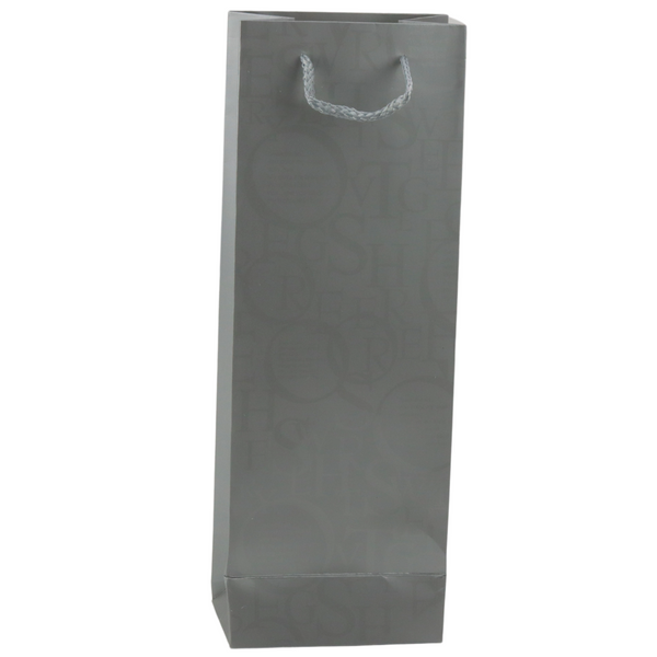 Wine Bottle Gift Bag Pattern With Inscriptions 35 x 12 x 9 cm