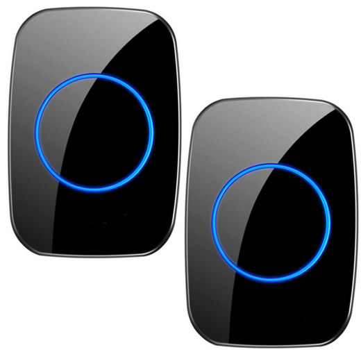 Wireless Waterproof Doorbell 25 Melodies  Two Receivers