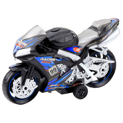 Rennrad Racer Drive Lichter Sounds Schwarz Blau