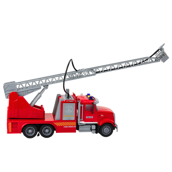 Fire Truck Ladder Boom Drive Water Lights Sounds