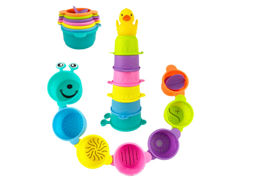 Bath Toys Cups With Holes Duck 8 El