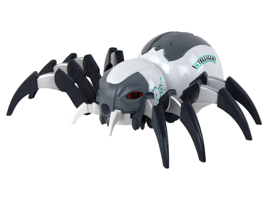 Large Remote Controlled RC Spider, Battery Operated, White and Gray